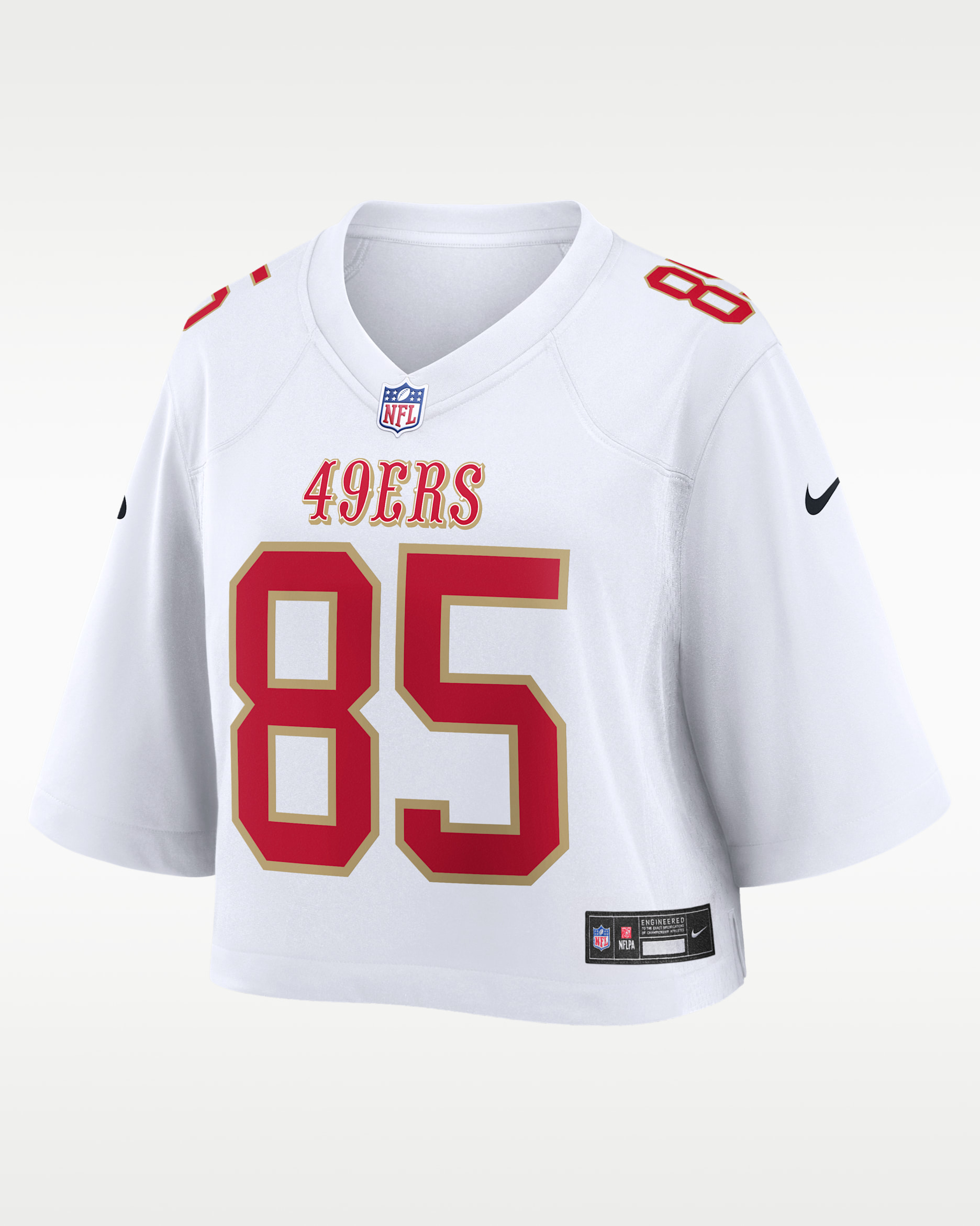 George Kittle San Francisco 49ers Women's Nike NFL Cropped Tundra